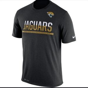 Nike NFL Jacksonville Jaguars Black Dri Fit Tee New Like New
